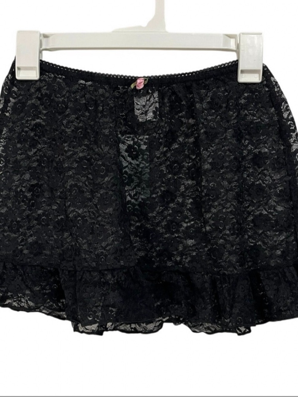 wild fable XS Black Lace Ruffle Mini Skirt